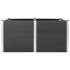 vidaXL Plantenbak verhoogd 200x100x91 cm HKC grijs