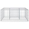 vidaXL Gabion Verhoogd Bed Zilver 100 x 100 x 40 cm