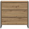vidaXL Dressoir Ambachtelijk eiken 79 x 36 x 75.5 cm Bewerkt hout