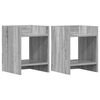 vidaXL Plantenstandaard 2 st Grijs Sonoma 30 x 30 x 40 cm Bewerkt hout