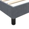 vidaXL Boxspring met matras fluweel donkergrijs 80x210 cm