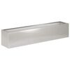 vidaXL Plantenbak zilver 100 x 20 x 20 cm Roestvrij staal