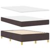 vidaXL Boxspringbed met matras Donkerbruin 120 x 190 cm Stof