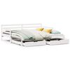 vidaXL Slaapbank met lades 90x200 cm massief grenenhout wit