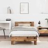 vidaXL Bedframe met hoofdeinde Oudhout 193 x 95 x 88 cm Bewerkt hout
