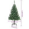 vidaXL Kerstboom met 300 LED met standaard Groen 210 cm PVC