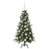 vidaXL Kunstmatige Inklapbare Kerstboom Groen 120 cm PE en PVC