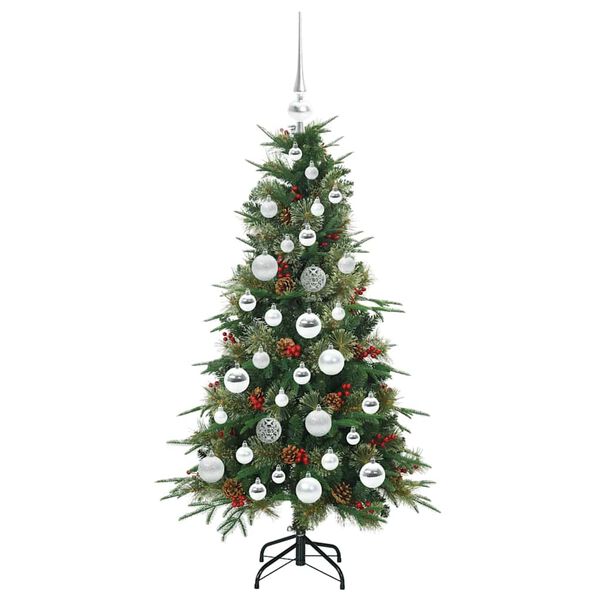 vidaXL Kunstmatige Inklapbare Kerstboom Groen 120 cm PE en PVC