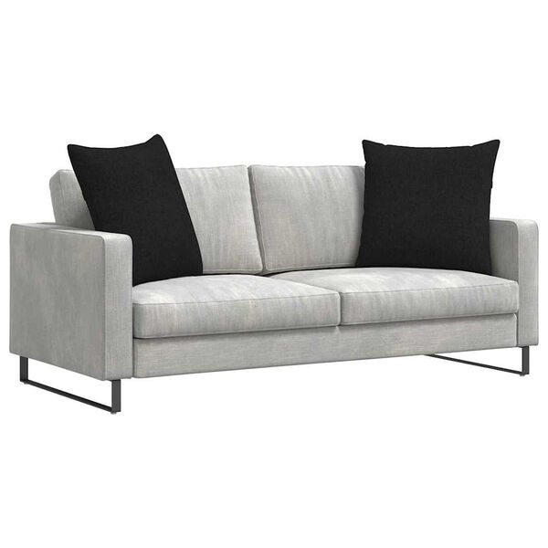 vidaXL Sofa Kussens 2 stuks Zwart 60 x 60 cm Stof