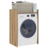 vidaXL Wasmachinekast met opslag Ambachtelijk eiken 67,5 x 48 x 97 cm