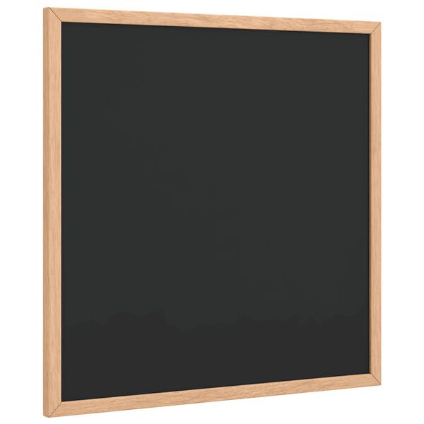 vidaXL Krijtbord met massief grenenhouten lijst 40x40 cm zwart