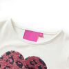 Kindershirt met lange mouwen 92 ecru