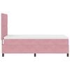 vidaXL LED Box Spring Bed met matras Roze 90 x 190 cm Stof