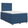 vidaXL Boxspringbed met matras met hoofdeinde Blauw 120 x 190 cm Stof