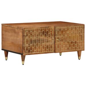 vidaXL Salontafel 80x50x40 cm massief mangohout