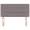 vidaXL LED Hoofdbord met LED-striplichten Taupe 80 cm Polyester