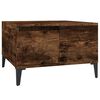 vidaXL Salontafel 55x55x36,5 cm bewerkt hout gerookt eikenkleurig