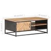 vidaXL Salontafel 90x50x35 cm massief acaciahout