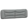 vidaXL Hoofdbordkussen "Hvar" 193 cm stof lichtgrijs