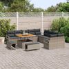vidaXL Tuin Sofa Set met kussen 13 pcs Grijs 100 x 100 x 71 cm