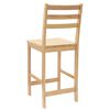 vidaXL Eettafelstoelen 2 pcs Naturel 40 x 47,5 x 99,5 cm
