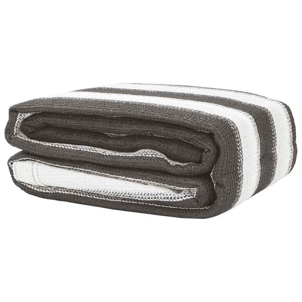 vidaXL Tenttapijt 300x400 cm antracietkleurig en wit