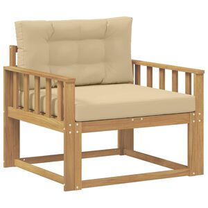 vidaXL Buiten Midden Sofa Polyester Wit