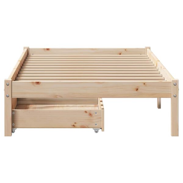 vidaXL Bedframe zonder matras massief grenenhout 90x200 cm
