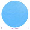vidaXL Solar zwembadfolie drijvend rond 300 cm PE blauw