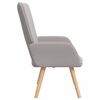 vidaXL Fauteuil Lichtgrijs 62 x 67 x 95,5 cm Sherpa Stof