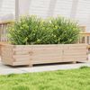 vidaXL Plantenbak 110x40x26,5 cm massief grenenhout