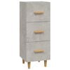 vidaXL Dressoir 34,5x34x90 cm bewerkt hout betongrijs