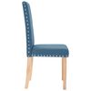 vidaXL Eetkamerstoelen 6 st stof blauw