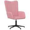 vidaXL Relaxstoel fluweel roze