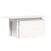 vidaXL Tuintafel 100x50x75 cm massief grenenhout wit
