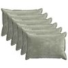 vidaXL Kussensloop 6 st HOUTEN Groen 50 x 80 cm Chenille Stof