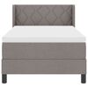 vidaXL Boxspringbed met matras Taupe 200 x 100 cm Polyester