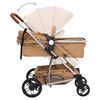 vidaXL Kinderwagen 3-in-1 aluminium taupe