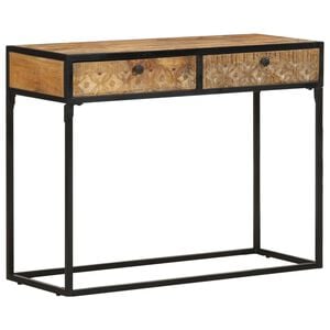 vidaXL Wandtafel 100x35x75 cm massief mangohout
