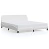 vidaXL Bedframe "Dover" kunstleer wit 183x213 cm