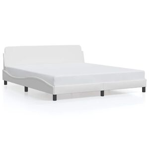 vidaXL Bedframe "Dover" kunstleer wit 183x213 cm