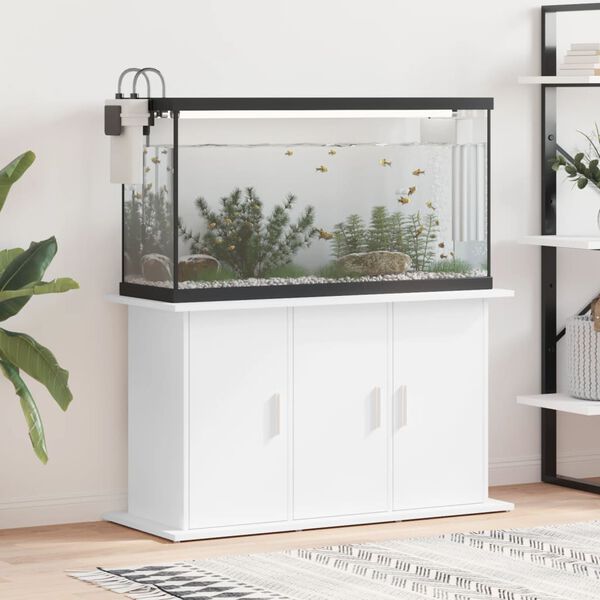 vidaXL Aquariumstandaard 101x41x58 cm bewerkt hout wit