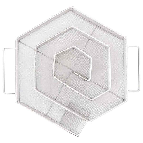 vidaXL Rookgenerator koud 6-hoekig 22,5 cm roestvrij staal