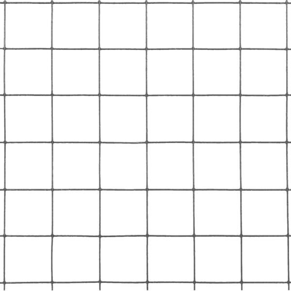 vidaXL Kippengaas 10x0,5 m staal met PVC coating grijs