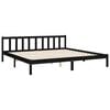 vidaXL Bedframe met hoofdbord massief hout zwart