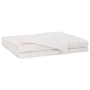 vidaXL Verzwaringsdeken Wit 152 x 203 cm 7 kg 100% Katoen 205T