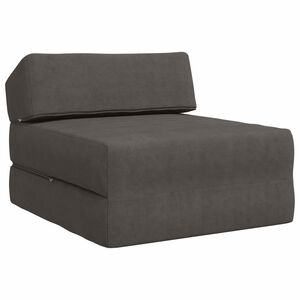 vidaXL Vouwbare Bankbed Donkergrijs 60 x 70 x 41 cm Stof