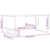 vidaXL Salontafel 90x50x40 cm bewerkt hout wit