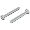 vidaXL Bout 2 st Zilver M6 x 50 mm Staal