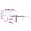 vidaXL Bedframe massief grenenhout wit 140x200 cm